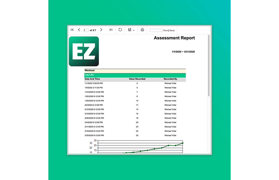 Trackable Results with EZFacility