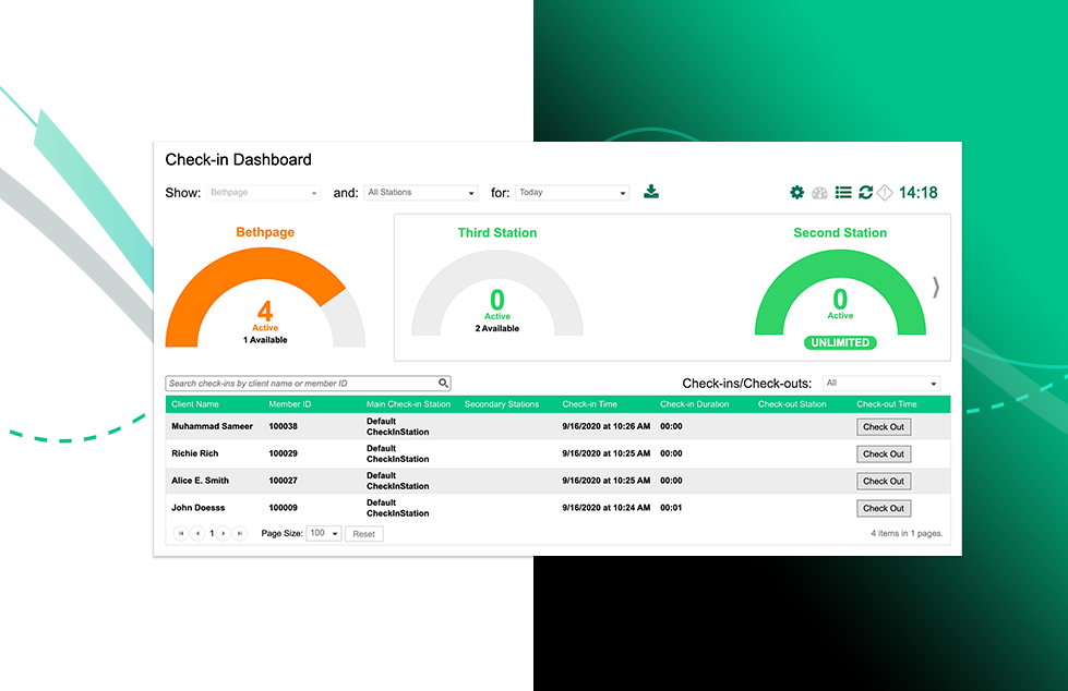 Managed Check-In from EZFacility