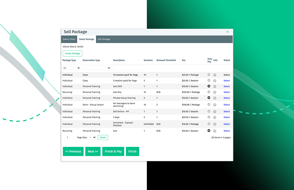 Unique Packages with EZFacility